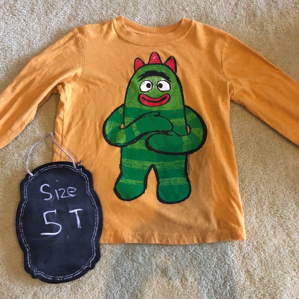 Old Navy Kids Long Sleeve Shirt with Green Monster